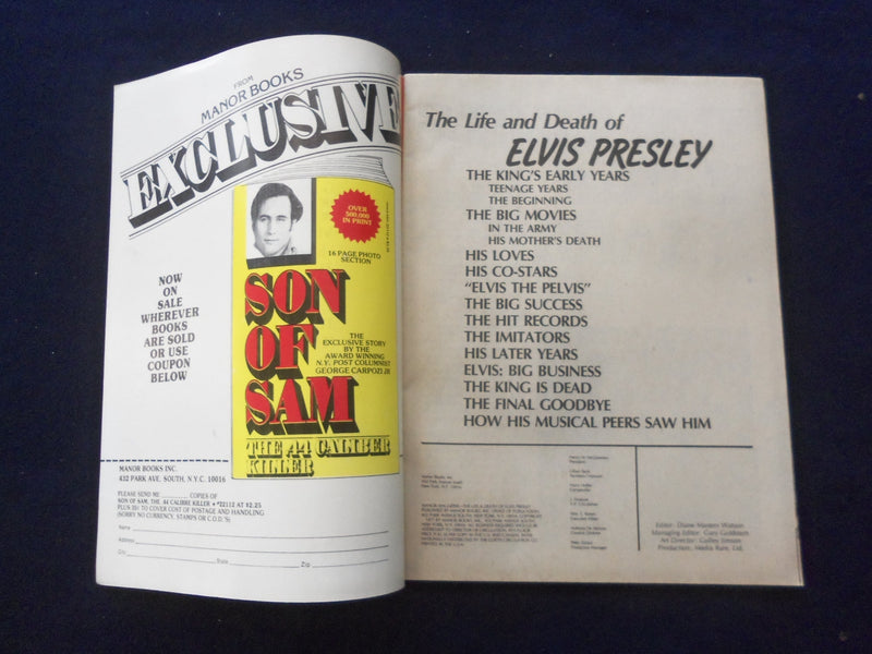 1977 THE LIFE AND DEATH OF ELVIS PRESLEY MAGAZINE - COLLECTORS' ISSUE - SP 5454A