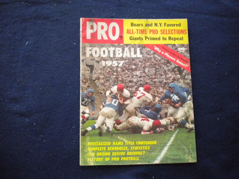1957 PRO FOOTBALL MAGAZINE - ALL-TIME PRO SELECTIONS - B 439I