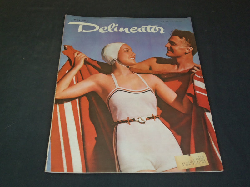 1936 JULY DELINEATOR MAGAZINE - ILLUSTRATED COVER - SP 6934