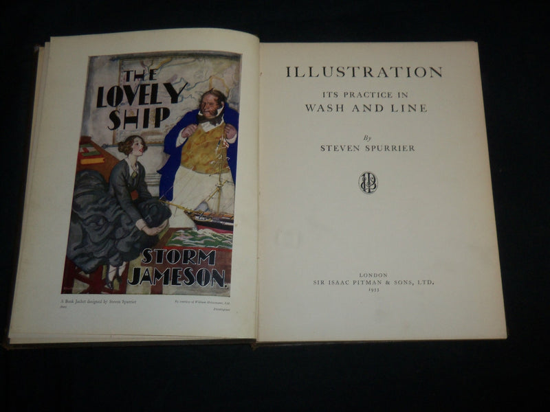 1933 ILLUSTRATION PRACTICE IN WASH AND LINE BOOK BY STEVEN SPURRIER - KD 6733