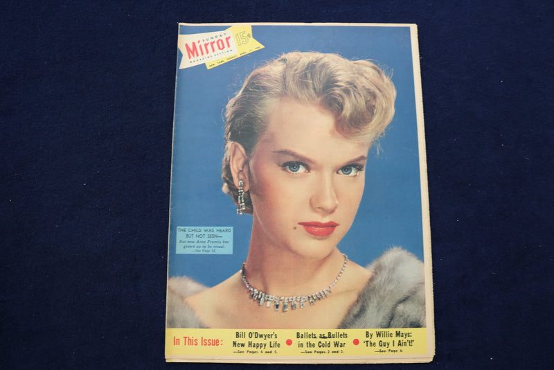 1955 APRIL 17 NY MIRROR MAGAZINE - ANNE FRANCIS COVER - E 22562