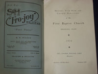 1933 HISTORY, YEAR BOOK & DIRECTORY FIRST BAPTIST CHURCH -SPRINGVALE, ME- J 4452