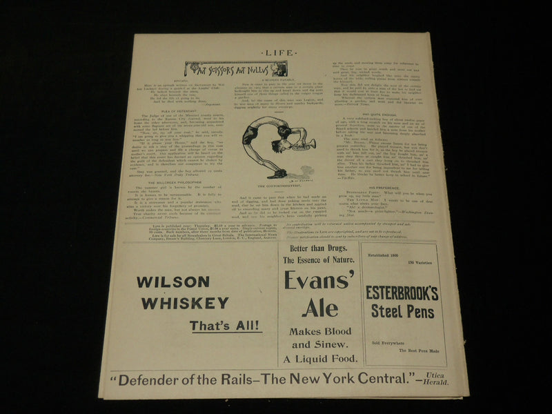 1905 MAY 4 LIFE MAGAZINE - DAVID ERICSON COVER - NICE ILLUSTRATIONS - B 4589H
