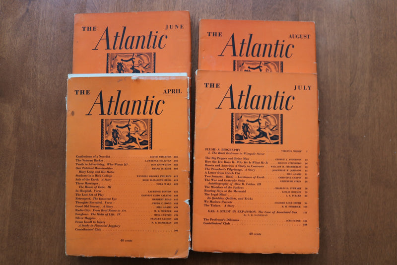1932-1936 ATLANTIC MONTHLY MAGAZINE - LOT OF 33 - O 3917