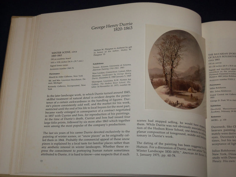 1972-1978 AMERICAN ART & COLLECTION AT AMHERST COLLEGE BOOK LOT OF 2 - KD 2715
