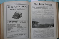 1904-1907 THE KNOX STUDENT HARDCOVER BOOKS - 2 VOLUMS - GALESBURG, IL - KD 9683