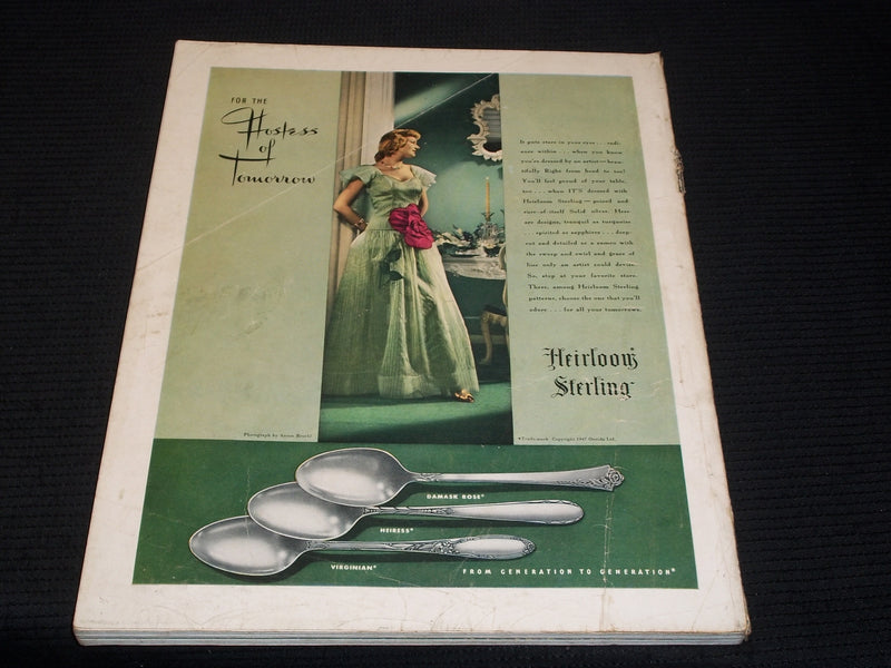 1947 SEPTEMBER HOUSE & GARDEN MAGAZINE - COLOR STORY FRONT COVER - E 5119