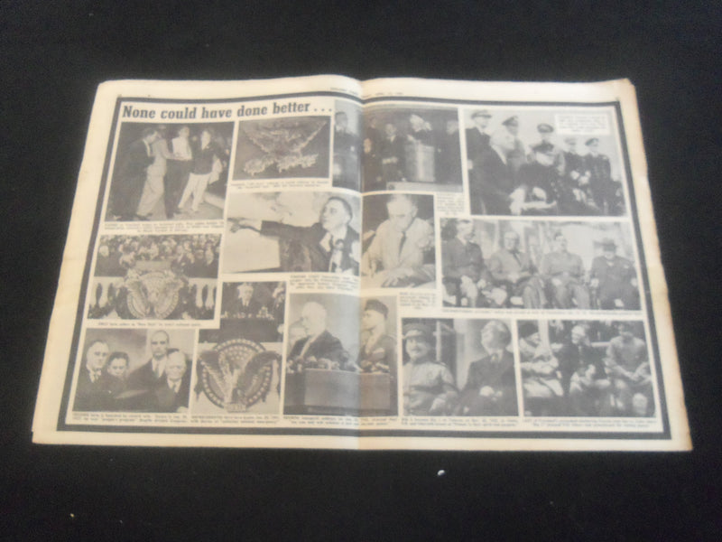 1945 APRIL 13 CHICAGO DAILY TIMES NEWSPAPER - TRUMAN CALLS WAR COUNCIL - NP 5795