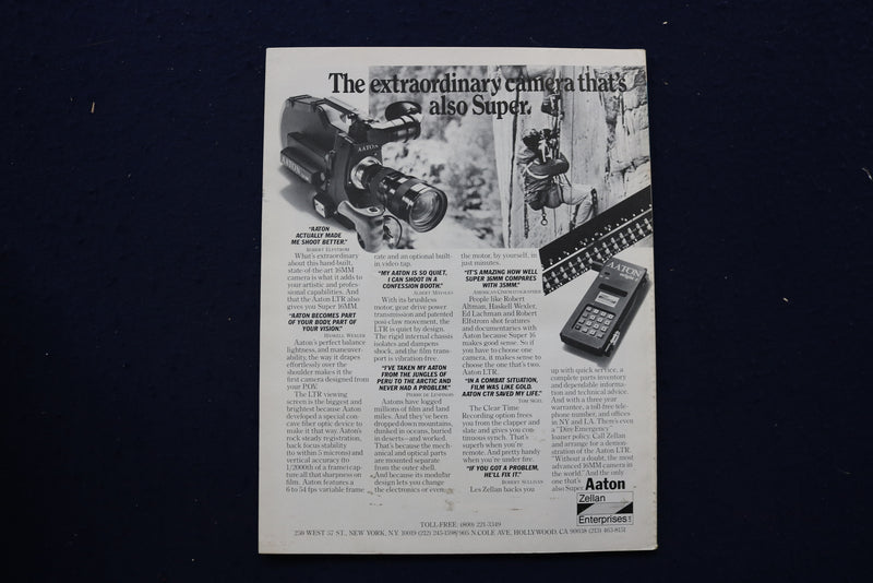 1984 JULY AMERICAN CINEMATOGRAPHER MAGAZINE - INDIANA JONES COVER - E 17717