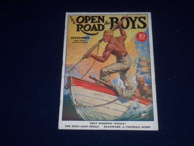 1935 SEPTEMBER OPEN ROAD FOR BOYS MAGAZINE - THAT WHOPPIN' WHALE! - SP 5399