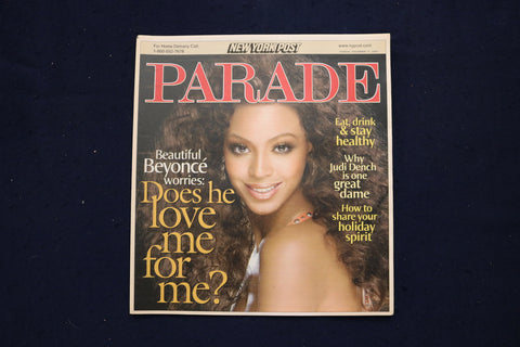 2006 DECEMBER 17 PARADE MAGAZINE - BEYONCE COVER - E 18384