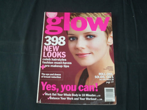2003 SEP GLOW MAGAZINE - CANADA - MARLEY SHELTON COVER- BEAUTY & HEALTH - B 5827