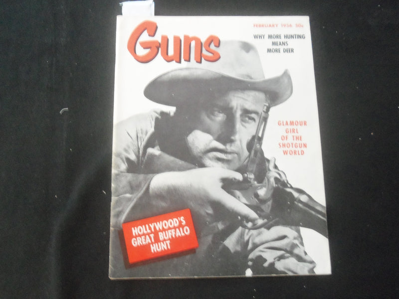 1956 FEBRUARY GUNS MAGAZINE - STEWART GRANGER - ROY ROGERS - J 7800