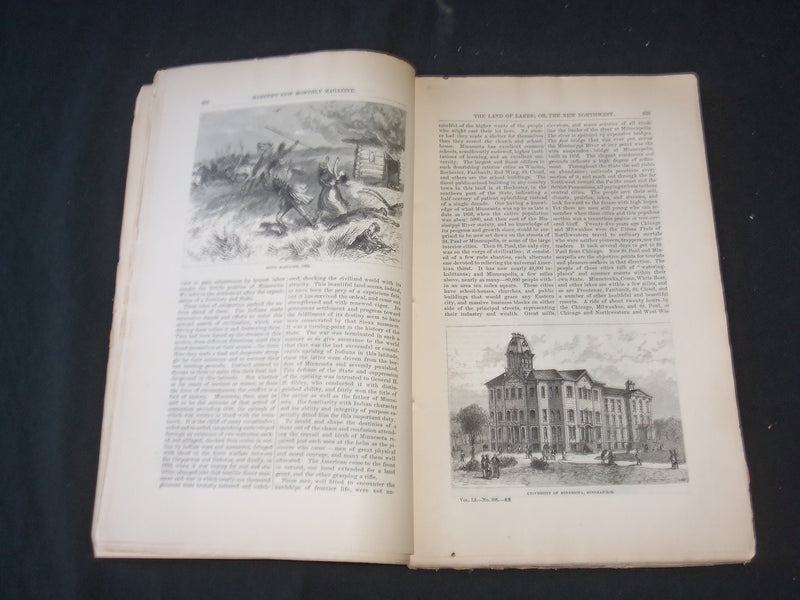 1870-79 HARPER'S MONTHLY MAGAZINE LOT 12 ISSUES-NICE ILLUSTRATIONS & ADS-WR 1409