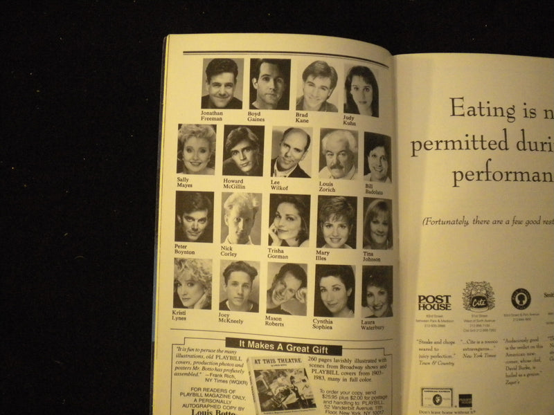 1993 SHE LOVES ME PLAYBILL - LOUIS ZORICH & HOWARD MCGILLIN SIGNATURES - J 8246
