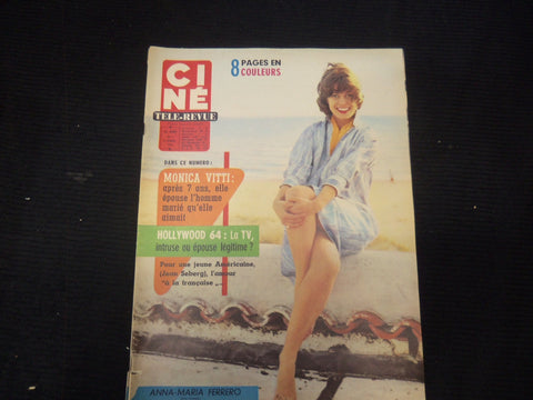 1964 FEBRUARY 13 CINE TELE-REVUE FRENCH MAGAZINE - ANNA-MARIA FERRERO - E 24707