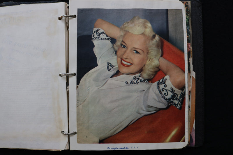 1950'S MOVIE STARS SCRAPBOOK - DORIS DAY - ESTHER WILLIAMS - E 24899