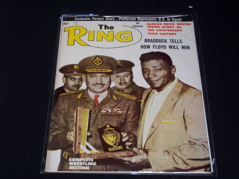 1962 JULY THE RING MAGAZINE - FLOYD PATTERSON BOXING COVER - E 3400