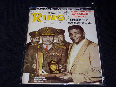 1962 JULY THE RING MAGAZINE - FLOYD PATTERSON BOXING COVER - E 3400