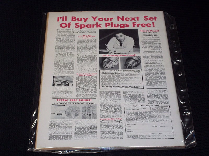 1956 JUNE SPEED AGE MAGAZINE - INDIANAPOLIS FRONT COVER - E 1966