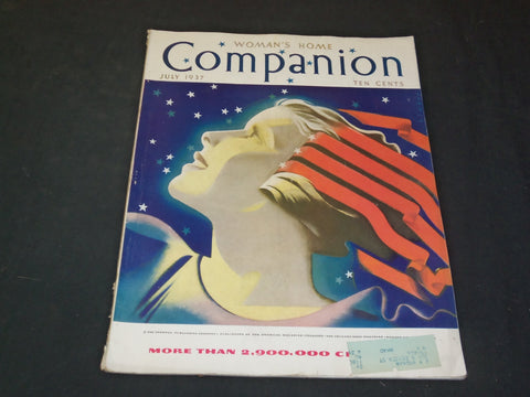 1937 JULY WOMAN'S HOME COMPANION MAGAZINE - ILLUSTRATED COVER - SP 6993