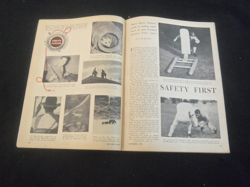 1949 NOVEMBER OPEN ROAD MAGAZINE - SID LUCKMAN, STAR QUARTERBACK - B 5530K
