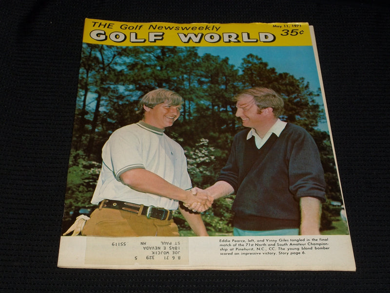 1971 MAY 11 GOLF WORLD NEWSWEEKLY MAGAZINE - PEARCE & GILES COVER - E 6032