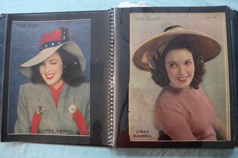 MOVIE STAR GIANT SCRAPBOOK - LINDA DARNELL - BETTE DAVIS - DORIS DAY - #72