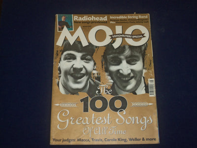 2000 AUGUST MOJO MAGAZINE - ENGLAND - THE 100 GREATEST SONGS OF ALL TIME - B 684