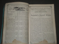 1889 HOSTETTER'S ILLUSTRATED UNITED STATES ALMANAC - SOFTCOVER - H 710