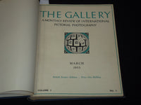 1933-1937 THE GALLERY PHOTOGRAPHY MAGAZINE BOUND VOLUMES NO. 1-5 - KD 655