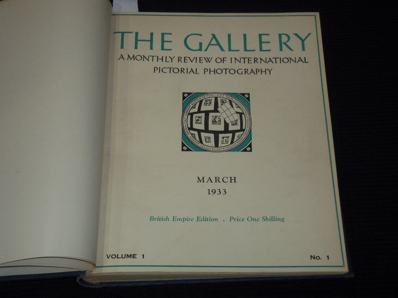 1933-1937 THE GALLERY PHOTOGRAPHY MAGAZINE BOUND VOLUMES NO. 1-5 - KD 655