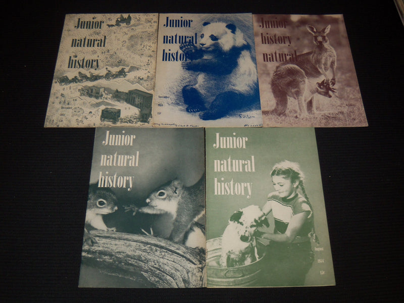 1953-1956 JUNIOR NATURAL HISTORY MAGAZINE LOT OF 35 ISSUES - O 1779C