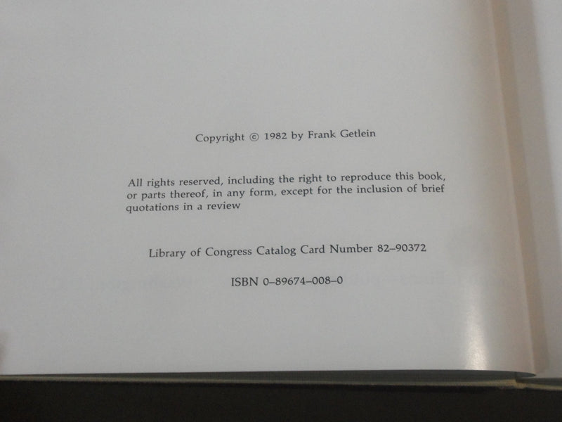 1982 JOHN SAFER INSCRIBED BY SAFER BY FRANK GETLEIN HARDCOVER BOOK - KD 4653