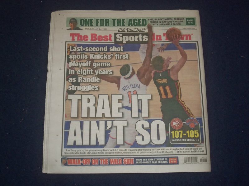 2021 MAY 24 NEW YORK POST NEWSPAPER-PHIL MICKELSON OLDEST 2 WIN PGA CHAMPIONSHIP