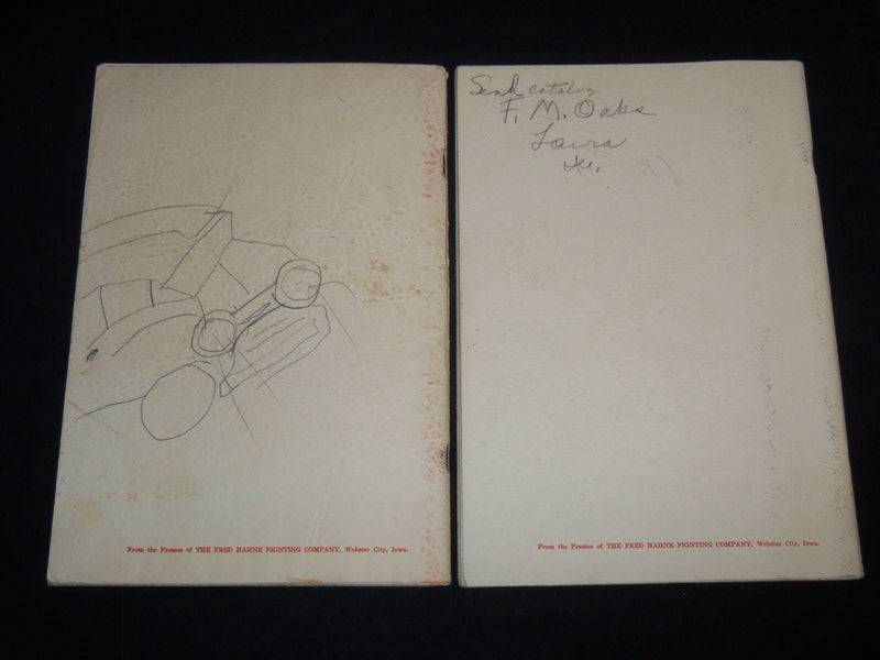1952 CENTRAL ILLINOIS ANNUAL SPRING BULL SALE CATALOG LOT OF 2 - J 9092
