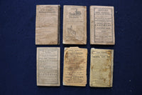 1842-1849 WORCESTER BUSINESS DIRECTORY AND ADVERTISER - LOT OF 6 - KD 9550
