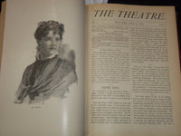 1886 MARCH-SEPTEMBER THE THEATRE ILLUSTRATED MAGAZINE BOUND VOLUME - KD 3806O