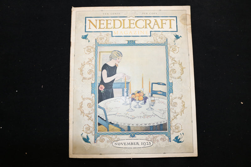 1925 NOVEMBER NEEDLECRAFT MAGAZINE - A BEAUTIFULLY ILLUSTRATED COVER - E 9903