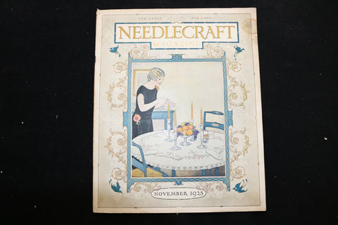 1925 NOVEMBER NEEDLECRAFT MAGAZINE - A BEAUTIFULLY ILLUSTRATED COVER - E 9903