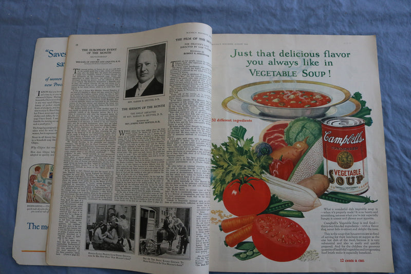 1926 AUGUST MCCALL'S MAGAZINE - BEAUTIFUL NEYSA MCMEIN COVER - SP 4785R