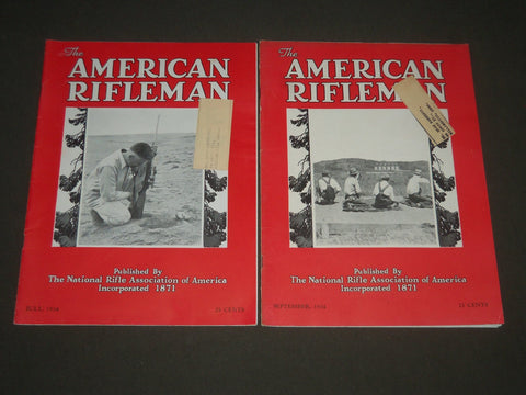 1934 JULY & SEPTEMBER THE AMERICAN RIFLEMAN MAGAZINE LOT OF 2 - J 2487