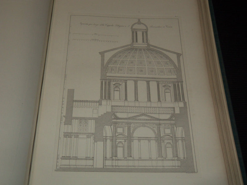 1862 LE FABBRICHE DI MICHELE SANMICHELI VOLUME LOT OF 2 - 150 PLATES - Z 283