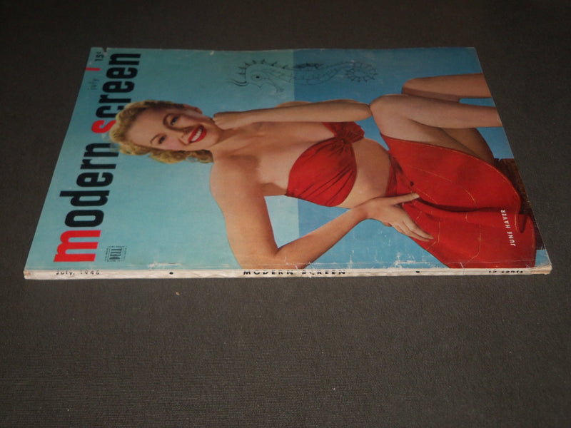 1946 JULY MODERN SCREEN MOVIE MAGAZINE - JUNE HAVER COVER - NICE ADS - M 140