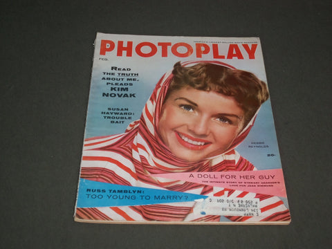 1956 FEBRUARY PHOTOPLAY MAGAZINE - DEBBIE REYNOLDS - SP 2745