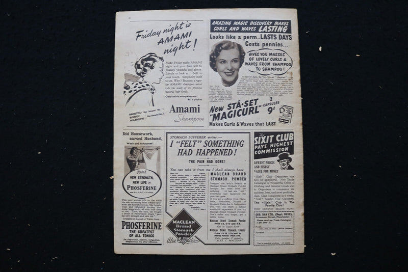 1950 APR 15 PICTURE SHOW MAGAZINE - SUSAN HAYWARD & DANA ANDREWS COVER - E 25193