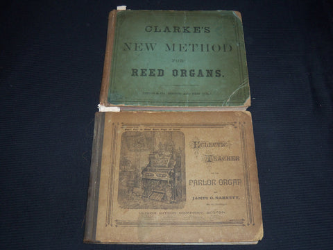 1869-1883 PARLOR & RED ORGANS BOOK LOT OF 2 - CLARKE'S REED - KD 2951O