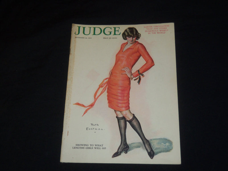 1925 SEPTEMBER 26 JUDGE MAGAZINE - SHOWING TO WHAT LENGTHS GIRLS WILL GO-ST 5524