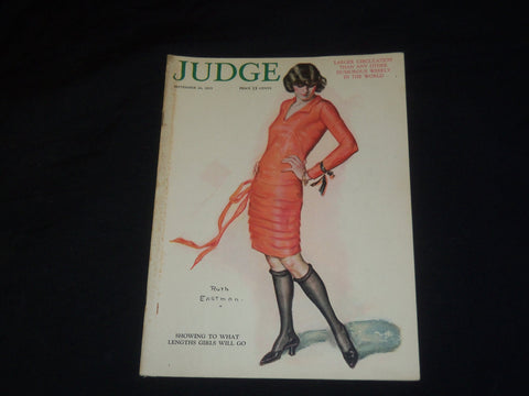1925 SEPTEMBER 26 JUDGE MAGAZINE - SHOWING TO WHAT LENGTHS GIRLS WILL GO-ST 5524