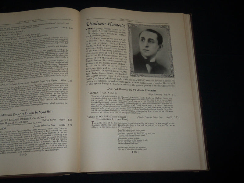 1947 DUO-ART PIANO MUSIC MAGAZINE BOUND VOLUME - AEOLIAN COMPANY - KD 5410